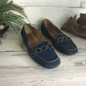 Blue Suede Naturalizer Casper Loafers [579s4]